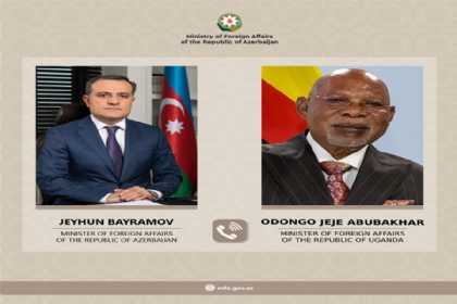 Azərbaycan və Uqanda XİN rəhbərlərinin telefon danışığı olub