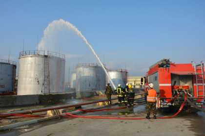 FHN Qaz Emalı Zavodunda yanğın-taktiki təlim keçirib