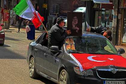 İğdırdan İrana dəstək olaraq avtoyürüş - VİDEO