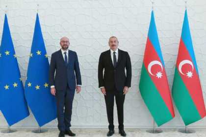 İlham Əliyev və Şarl Mişel arasında görüş