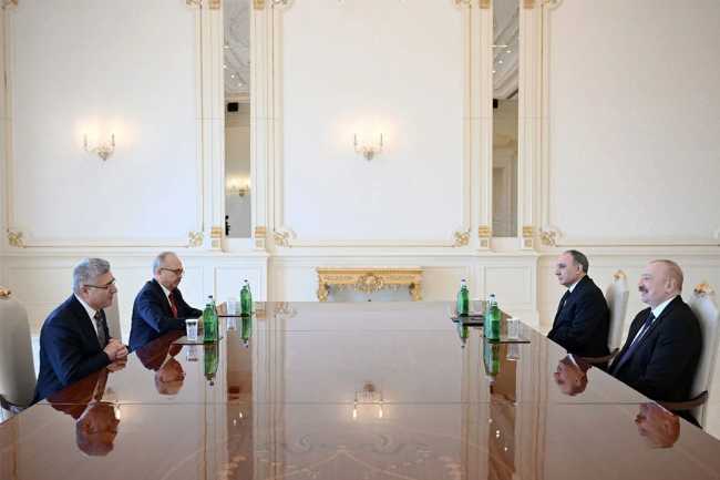 İlham Əliyev Türkiyə Ali Məhkəməsinin Baş prokurorunu qəbul edib