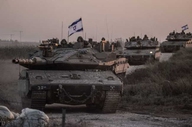 İsrailə məxsus 20 zirehli texnikadan ibarət karvan Suriyaya daxil olub