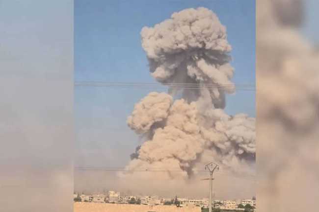 Suriyadakı hərbi hava bazasında partlayış: Ölən və yaralananlar var