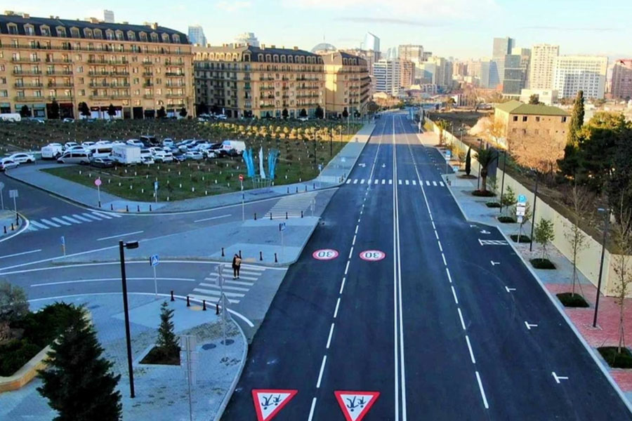 Bakının Süleyman Vəzirov küçəsində yenidənqurma işləri başa çatdırılıb