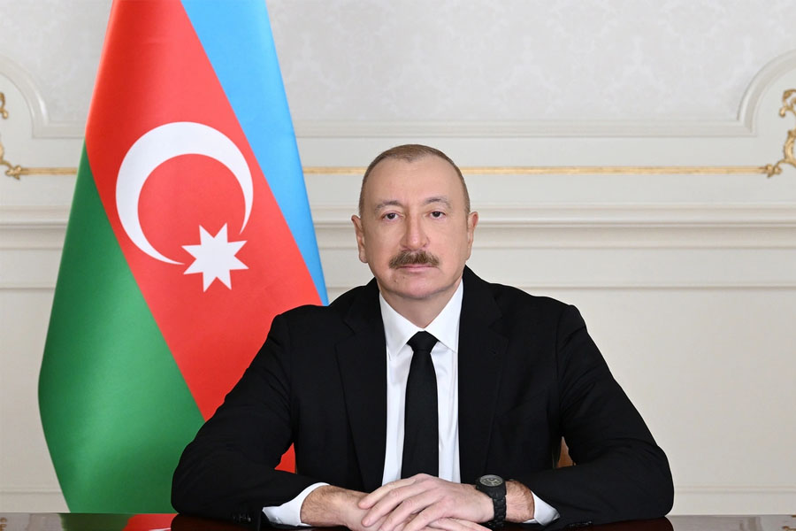 İlham Əliyev Xocalı Soyqırımı Memorialının açılışında iştirak edib