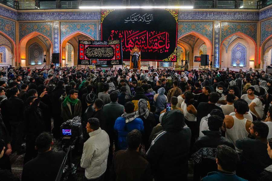 İmam Əli (ə) Ziyarətgahında Xanım Zeynəb (ə) matəmi VİDEO,FOTO