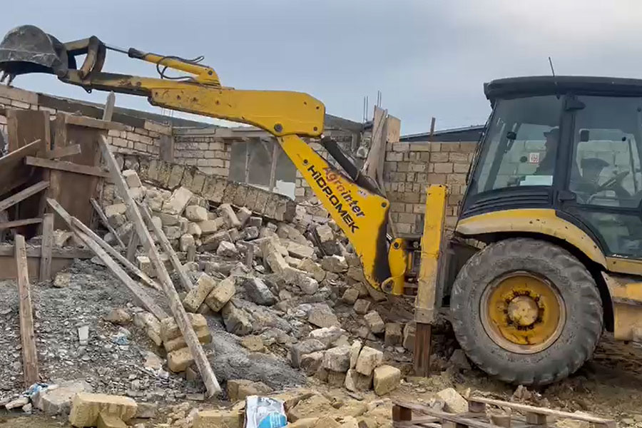 Qanunsuz tikintilərin qarşısı alınıb - VİDEO