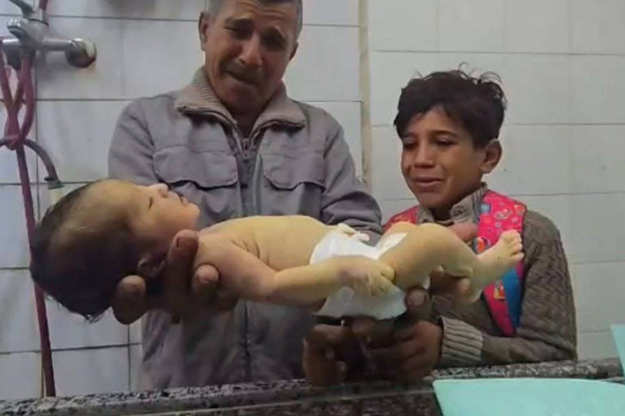 Qəzzada 7 günlük körpə soyuqdan ölüb