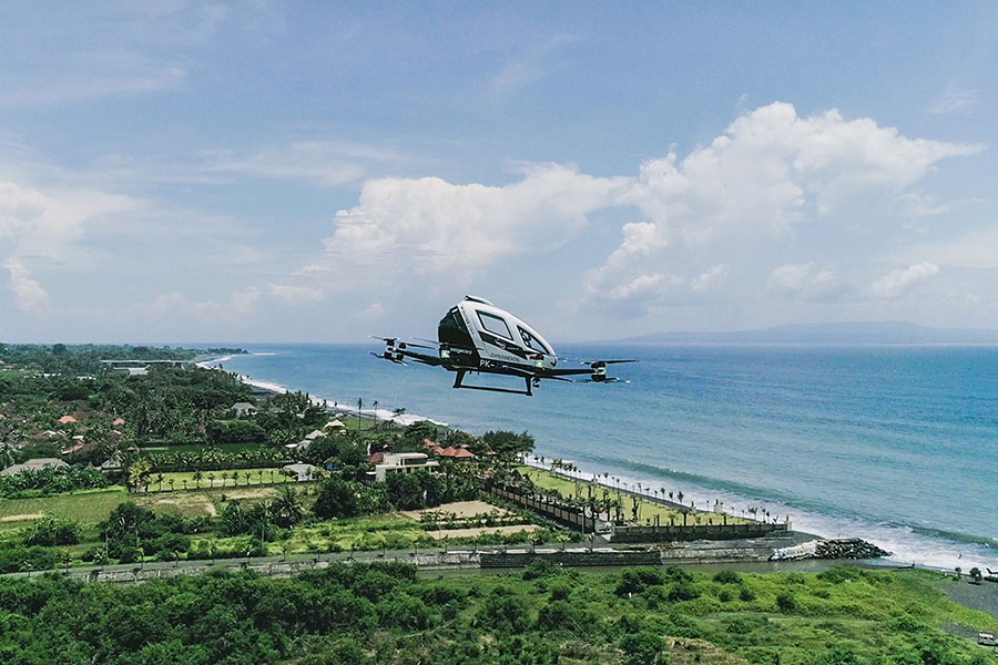 Yaponiyada pilotsuz aerotaksi aparatının ilk uçuş testi keçirilib