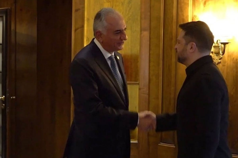 Zelenski Münxendə Rza Pəhləvi ilə görüşüb